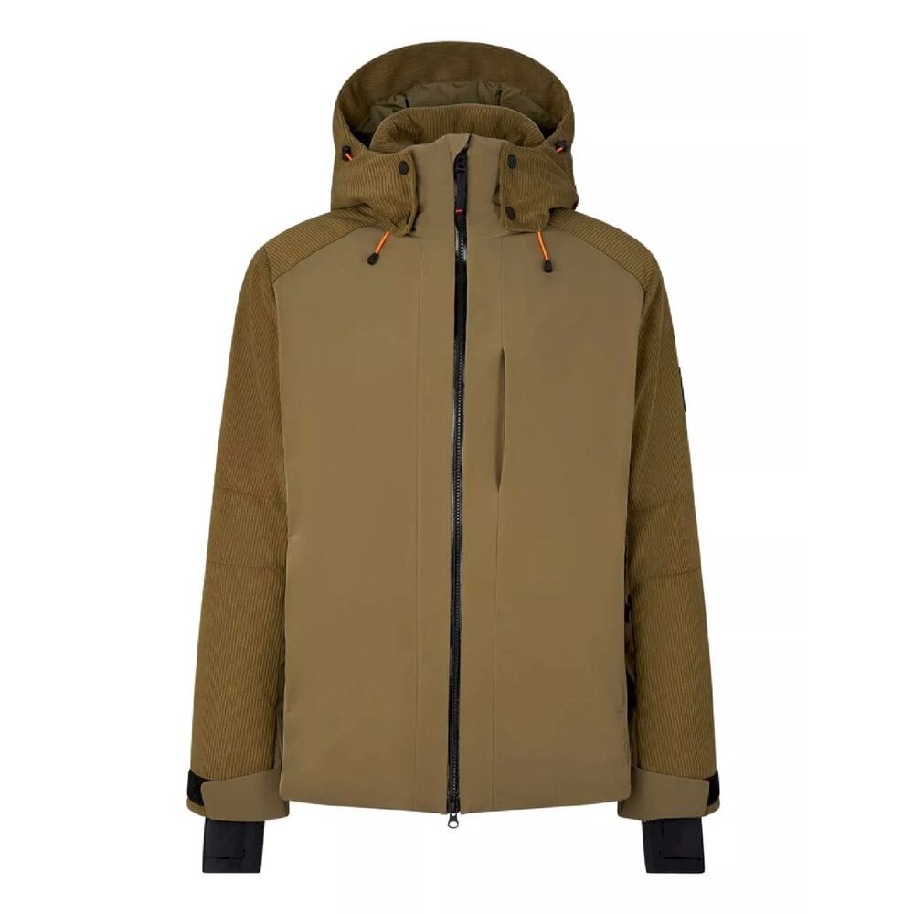 Bogner Fire + Ice Hardo Corduroy Ski Jacket Clay Tan size Large EU 50 Hood Snow